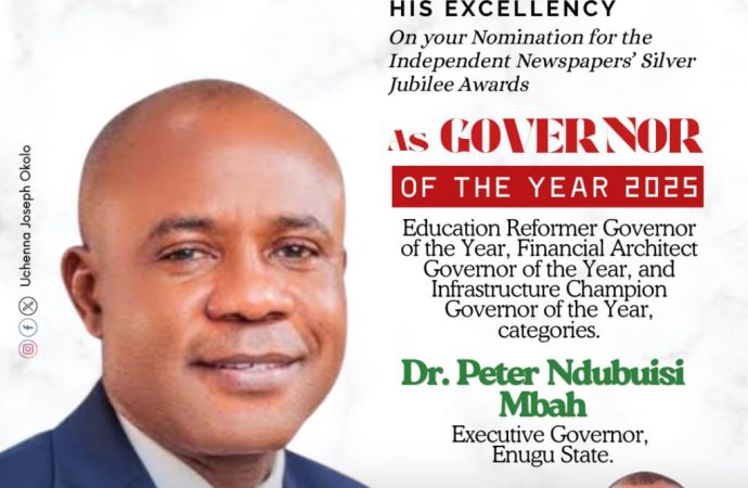 Okolo Hails Gov. Mbah’s Four Nominations at Independent Awards, Calls Him ‘Game Changer’ — Akelicious