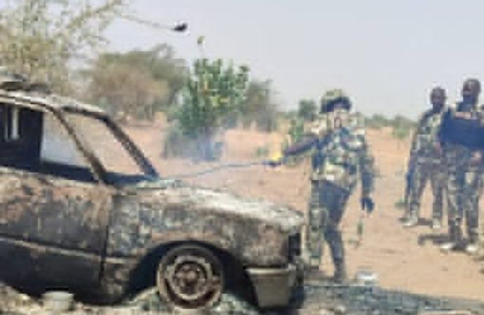 Troops Restore Traffic Along Magumeri–Gubio Road After Terrorists Burn Vehicles in Borno — Akelicious
