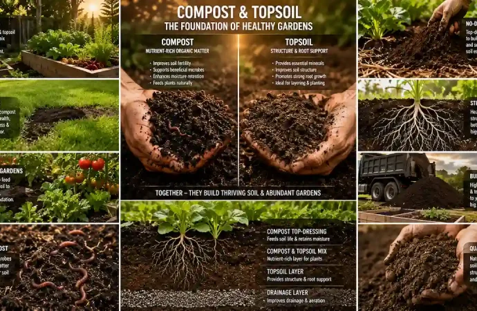 Compost vs Topsoil: What’s the Difference & Which Is Better for Gardening?
