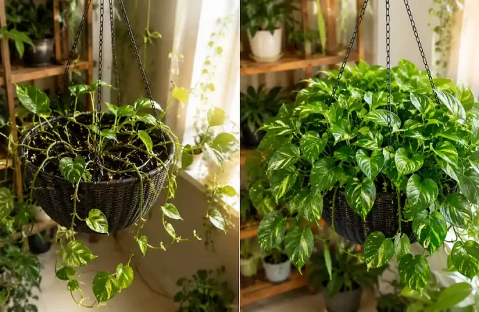 The Fastest Way to Fix a Leggy Pothos: Vine Loop Trick (Step-by-Step)